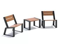 Комплект уличной мебели «Street Cafe Stone» 740 (два кресла и столик), термососна