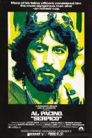 Плакат, постер на холсте Серпико (Serpico, 1973г). Размер 21 х 30 см