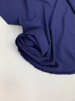 Ткань плательно сорочечная синяя soft silk 7057im