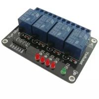 Плата расширения 5V 4--Channel Relay Module for Arduino PIC ARM DSP AVR AR032