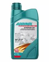 Синтетическое моторное масло ADDINOL Superior 040 SAE 0W-40, 1 л