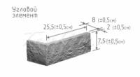 Искусственный камень Kamrock Доломитовая стена Угловой элемент KDSUG