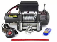 Лебедка Electric Winch 2722 кг, 6000 lbs, 12V, стальной трос