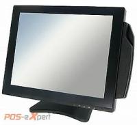 POS-eXpert DP151B-V 15, VGA, ELO-тачскрин USB, подставка zig-zag, MSR, черный. сенсорный экран с USB интерфейсом и считывателем магнитных карт