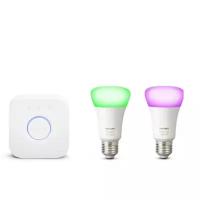 Умная лампа Philips Hue White and Color Starter Kit E27 (929001257307)