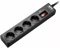 Сетевой фильтр APC P43B-RS Essential SurgeArrest 4 outlets, power cord 1m, 230V Russia