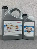 Синтетическое моторное масло Honda HFS-E 5W-30, 4 л + 1 л