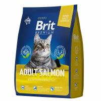 Сухой корм для кошек Brit Premium Cat Adult Salmon, с лососем, 8 кг