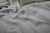 Ткань белый хлопок (шитье) в ажурную полоску