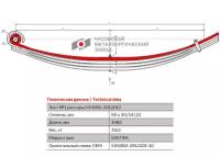 Лист №1 Рессора задняя для МАЗ 5340 4 листа