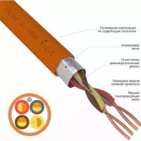 Кабель огнестойкий REXANT Кпсэнг(А)-FRHF 2x2x0,50 кв. мм (бухта 200 м)