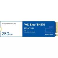 SSD диск Western Digital Blue SN570 M.2 2280 250 Gb PCIe Gen3 x4 NVMe v1.4 TLC (WDS250G3B0C)