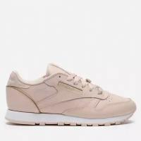 Женские кроссовки Reebok Classic Leather бежевый, Размер 37 EU