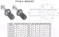 Штревель (затяжной винт) М16, D17мм, L60мм, Q30° под хв-к MAS403-7:24-BT40 \