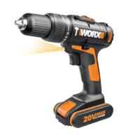 Дрель-шуруповерт ударная аккумуляторная WORX WX372, 20В, 50Нм, 2 Ач x2, кейс