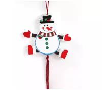 Новогодняя игрушка Снеговик и Дед Мороз