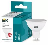 Лампа светодиодная ECO MR16 7Вт 4000К бел. GU5.3 630лм 230-240В IEK LLE-MR16-7-230-40-GU5