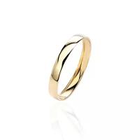 Обручальные кольца Эстет Обручальное тонкое кольцо из желтого золота, ширина 2,3 мм