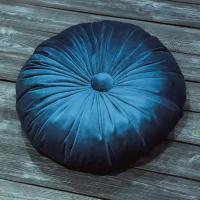 Декоративная диванная подушка «Марабу», Серо-синий
