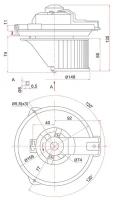 Мотор печки Toyota Corolla/Spacio/Sprinter/Carib/Levin/TruenoAE1## ST-87103-12030 Sat ST8710312030