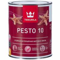 TIKKURILA EURO PESTO 10 эмаль алкидная для вн работ, мат, Баз А (0,9л)