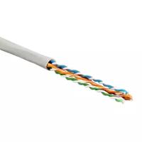 Отрезок кабеля витая пара Hyperline (арт. 1403) UTP4-C5E-SOLID-GY 1.6m