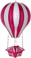 Шар (34''/86 см) Фигура, 3D, Воздушный шар, Аэростат, Красный, 1 шт. 19708