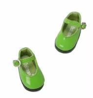 Туфельки Dollmore Basic Girl Shoes Enamel (базовые лаковые зеленые для кукол Доллмор 26 см)