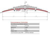 Лист №2 Рессора задняя для прицепа 85651A 9 листов