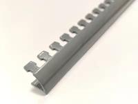 Профиль полукруглый внешний алюминиевый для плитки до 10 мм, длина 2,7м, темно-серый RAL 7000