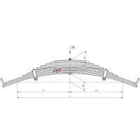 Рессора задняя для прицепа 97581 11 листов