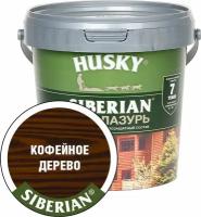 Лазурь HUSKY Siberian 0,9 л полуматовая кофейное дерево