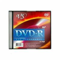 Диск DVD-R VS 4,7 GB 16x (5 штук в упаковке), 166395