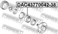 Подшипник ступичный, DAC4377004238 FEBEST DAC43770042-38