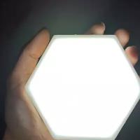 Светильник «соты», магнитный крепеж, сенсорный датчик, 5 Вт, белый цвет, 1 шт