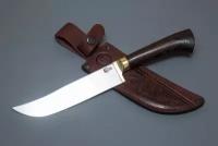 Нож из кованой стали Х12МФ «Узбекский Пчак», рукоять литье мельхиор, венге - Кузница Сёмина