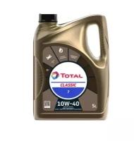 Полусинтетическое моторное масло TOTAL Classic 7 10W-40, 5 л