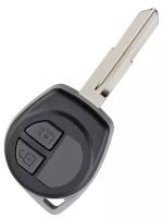 Ключ для Suzuki Судзуки Grand Vitara Гранд Витара Swift Свифт Jimny Джимни Splash Сплэш Ignis Игнис SX4, 2 кнопки (корпус с лезвием TOY43)