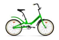Велосипед 20 FORWARD SCORPIONS 1.0 (1-ск.) 2022 (рама 10.5) яркий/зеленый/черный