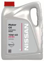 Полусинтетическое моторное масло Nissan 10W-40 SS A3/B4, 5 л