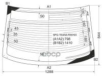 Стекло Заднее С Обогревом Nissan Teana 03-08 Sat арт. SPG-TEANA RW/H/X