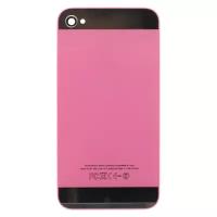 Задняя крышка для Apple iPhone 4 (дизайн для Apple iPhone 5) (розовая)