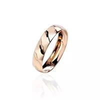 Обручальное кольцо из золота «Ты и я» с алмазной огранкой, ширина 4 мм