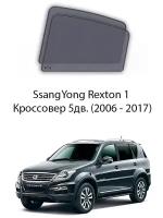 Каркасные автошторки на задние окна SsangYong Rexton 1 Кроссовер 5дв. (2006 - 2017)