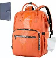 Maymooner Пеленальная сумка-рюкзак водонепроницаемая (оранжевый)