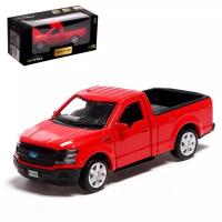 Металлический транспорт Автоград Машина металлическая FORD F-150, 1:32, инерция, открываются двери, цвет красный