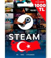 Steam код пополнения 1000 TL (Турция)