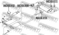 крепление глушителя, NEXB011 FEBEST NEXB-011