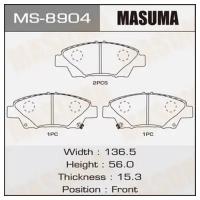 Колодки дисковые Masuma AN- JAZZ.GM2/3.GE8 front (1/12) MASUMA MS8904