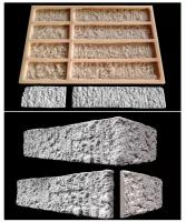 Кирпич Модерн - угловая силиконовая форма ZIKAM составного типа для гипса бетона. Толщина плитки 10мм. Для облицовки стен